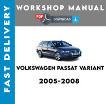 Volkswagen Vw Passat Variant 2005 - 2008 Service Repair Workshop Manual - £5.58 GBP