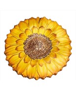 Sunflower Wall Plaque Stepping Stone 9&quot; Round With Cement Yellow Flower ... - £19.02 GBP