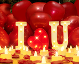 I Love U Light up Letters Proposal Decorations, I Love U Sign with 24Pcs... - $45.13