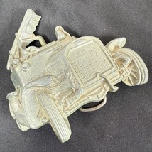 Vintage Brass Old Fashion Fire Truck Hook + Ladder Belt Buckle 3.5&quot; Fireman - $24.74