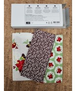 Stampin Up Holly Berry Bouquet Designer Fabric 3 Fat Quarters 18 x 28&quot; NIB - $13.64