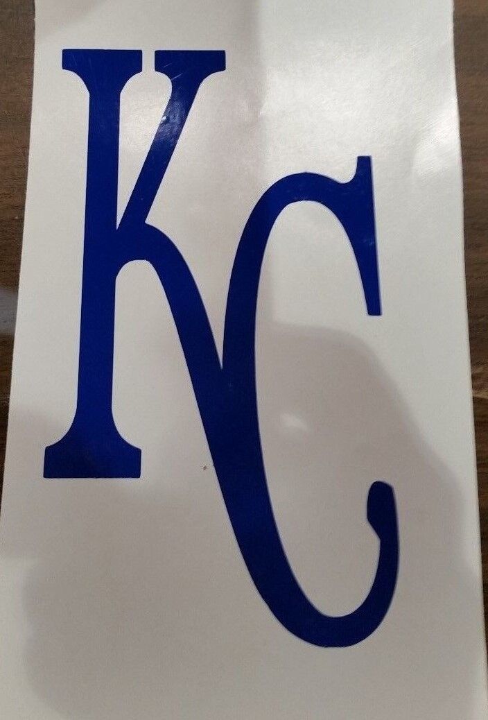 5.5 x 3.5 Kansas City Royals MLB Baseball Vinyl Decal White or blue - $2.48