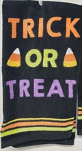 2 Same Cotton Kitchen Terry TOWELS(16&quot;x26&quot;)HALLOWEEN,TRICK Or Treat &amp; Cones,Ritz - £12.69 GBP