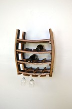 Hanging Wine and Glass Rack - Loire - Made from retired California wine barrels  - £280.69 GBP