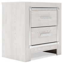 Altyra - White - Two Drawer Night Stand - $182.00