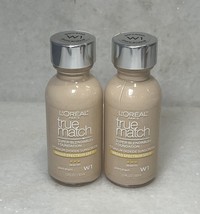 2 L’Oréal True Match Super-Blendable Foundation SPF 17 - W1 Porcelain - 1oz - $14.26
