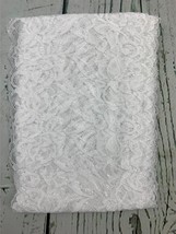6 Inches Wide Stretchy Lace Ribbon Elastic Trim Fabric with Floral Pattern - £14.12 GBP