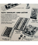 1954 Tootsie Rolls Pops Chocolate Advertisement Candy Dessert Foods DWQQ9 - $41.35 CAD