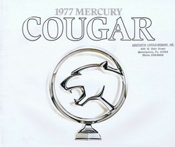 ORIGINAL Vintage 1977 Mercury Cougar Sales Brochure Book - $29.69