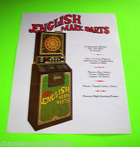 ENGLISH MARK DARTS By ARACHNID ORIGINAL ARCADE DART GAME SALES FLYER Vin... - £14.94 GBP