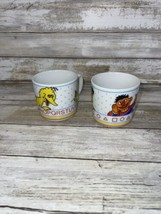 Set 2 Sesame Street Cups Porcelain Japan Mug Big Bird &amp; Ernie - £13.96 GBP