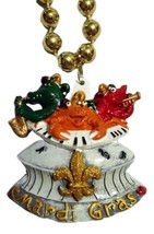 Gator, Crab, Crawfish, Musicians Dome Mardi Gras Beads Party Favor Necklace - £3.88 GBP