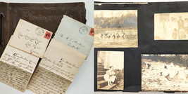 1920s Antique Photograph Album Eve Mills Tn Mayo Family W 2 Letters 1890 Hawkins - £257.19 GBP