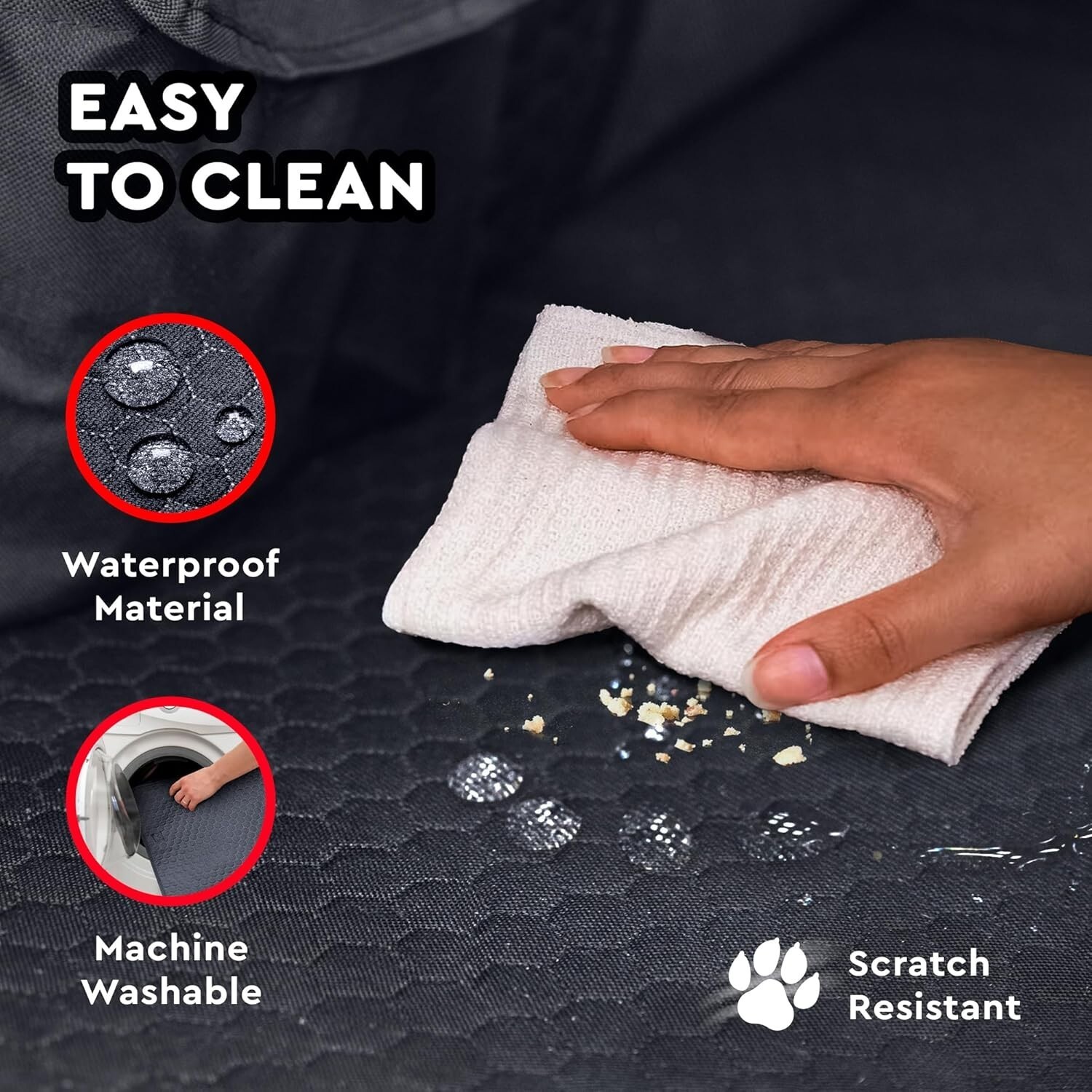 Actrus Back Seat Extender Waterproof Dog Seat Cover Back Seat for Car Truck SUV Item image 6