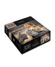 Pet Pals Jigsaw Puzzle 300 Piece Durable Fit Pieces 11" x 16" Leisure Cat Dog image 2