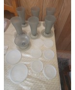 Lot of 15 Pcs Tupperware Dessert Parfait Cups Fruit Pudding  Smoke Gray ... - $36.66 CAD