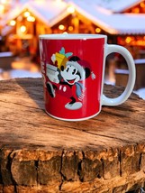 Disney Mickey Mouse Minnie Mouse Festive Cheer Christmas Coffee Tea Mug ... - $466.91 MXN
