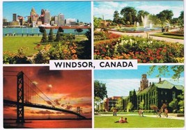 Postcard Windsor Ontario Multi View - £3.12 GBP