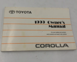 1999 Toyota Corolla Owners Manual Handbook OEM E01B51028 - £28.43 GBP