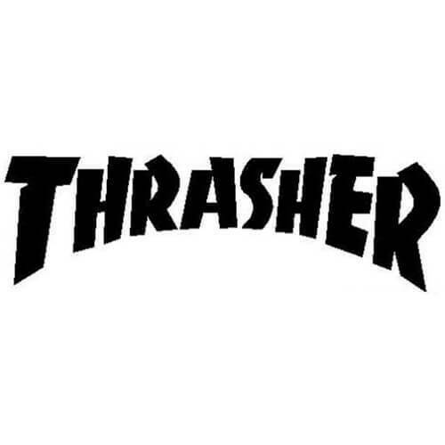 2x Thrasher Logo Vinyl Decal Sticker Different colors & size for Car/Bike/Window