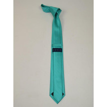 Mens Tie ZENIO By Stacy Adams Slim Narrow Twill Woven Soft Silky Z14 Teal image 2