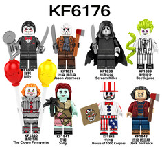 8 Pcs Halloween Horror Series Building Block Minifigure - £18.05 GBP