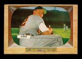 Vintage 1955 Baseball Card Bowman #24 Al Aber Pitcher Detroit Tigers - £7.74 GBP