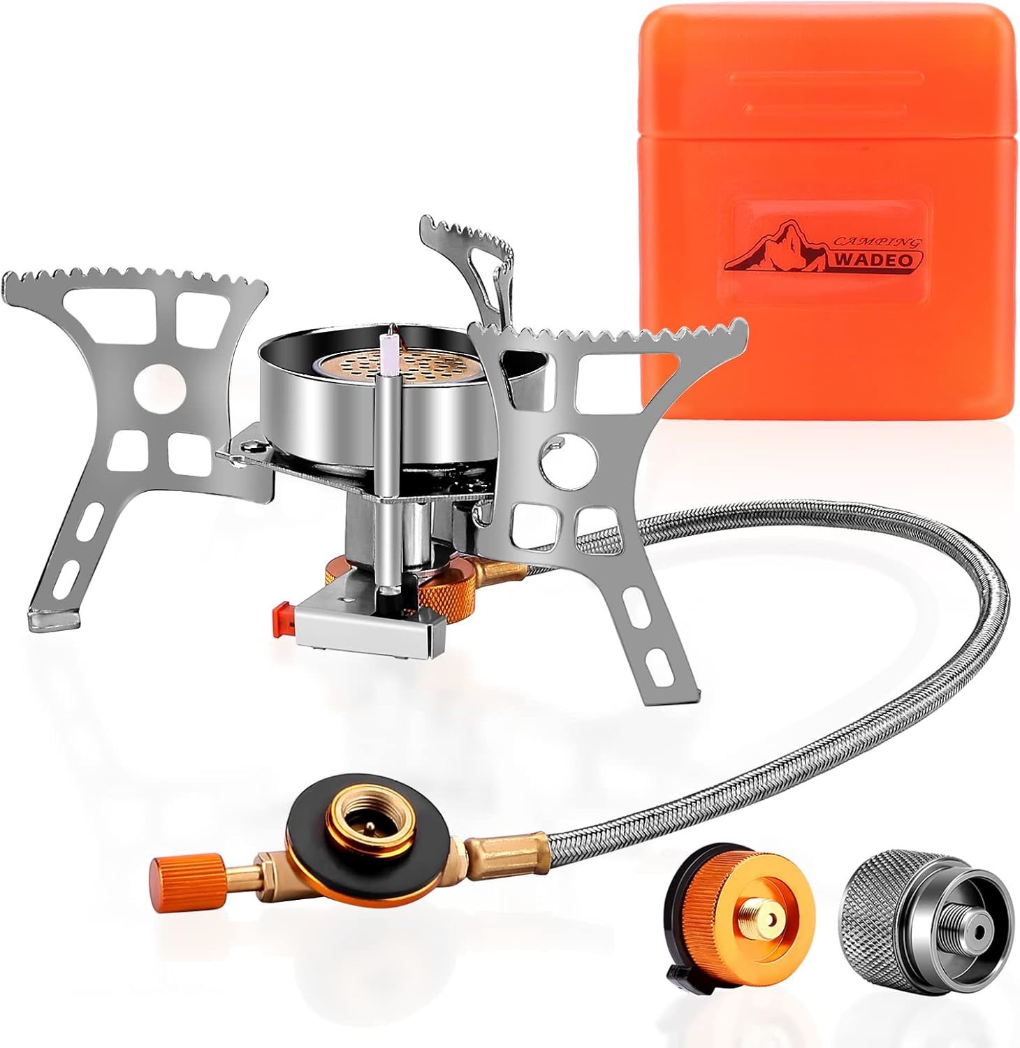Wadeo 3900W Windproof Camping Gas Stove, Portable Backpacking Stove, And... - $31.93