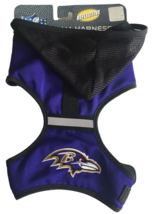 Pet Dog Harness Baltimore Ravens Reflective Soft NFL Team Football Fan Large L - £11.98 GBP