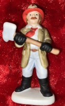 Vintage Fireman 1989 Lefton Colonial Village Figure 07331 Fireman Bud Mi... - $14.01