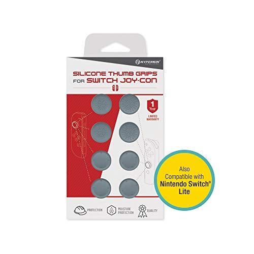 Hyperkin Silicone Thumb Grips for Joy-Con (Neo Gray) (8-Pack) [video game] - $7.60