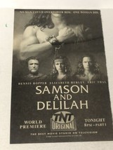 Samson And Delilah Tv Guide Vintage Print Ad Dennis Hopper Elizabeth Ber... - £5.59 GBP