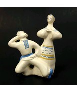 Ukrainian Ceramic Figurine 4.5&quot; Folk Couple Dancing Handmade Hopak Kiev ... - $41.08 CAD