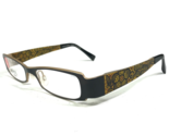 Jean Lafont Brille Rahmen Atmosphere 181 Blumen Blätter Schwarz Gold 50-... - £112.16 GBP