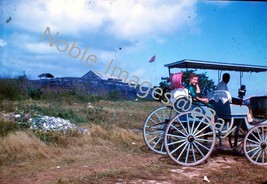 1959 Carriage Ride at Blackbeard&#39;s Fort Nassau Bahamas Kodachrome 35mm Slide - £3.16 GBP