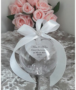 8cm Beautiful First Christmas as Mr and Mrs Bauble, Mr and Mrs Ornament,... - $19.50 CAD