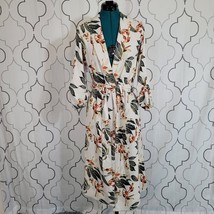Aritzia Babaton Long Tropical Kahlo Robe jacket in Bone/Orange - Size XXS - £97.31 GBP