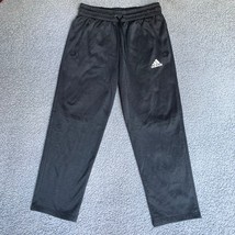 Adidas Climawarm Pant Mens L Black Zip Pocket Casual Zip Pocket Sweatpants 30x29 - £13.27 GBP