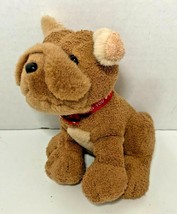 Tri Russ Int&#39;l Target I Woof You Valentine&#39;s Day plush puppy dog brown bulldog - £8.03 GBP