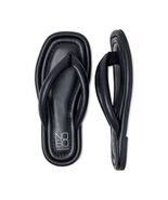 Thong Flip Flops Sandal Black Floatie Chunky Puffy Cushion Comfort Sole ... - $21.32 CAD