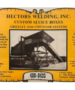 1983 Hector&#39;s Welding Sluice Box Advertisement Gold Mining Conveyor F15X - $371.27 MXN