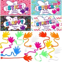 28 Packs Sticky Hands with Card Headers for Kids Party Favor Classroom E... - $33.80