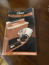 Vintage Oster Kitchen Center Regency Cookbook Recipe Book Instruction Manual - £7.58 GBP
