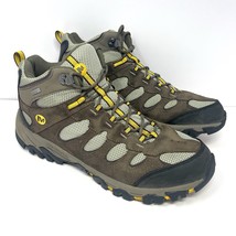 Merrell Men’s Ridgepass Mid Waterproof Hiking Boot Sz 14 Brown Suede Gol... - $59.35