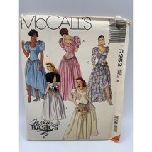 McCall&#39;s Misses Bridesmaid Dress Gown Sewing Pattern sz 8 5253 - uncut - $10.88
