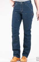 Dovetail Workwear BRITT UTILITY Indigo Denim Jeans | Womens 12/34 NEW - $92.57