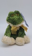 12" Circo Target Baby Green Frog Yellow W/ Bow Stuffed Animal Plush Toy Lovey - $21.46