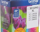 Genuine Brother Lc30133Pks 3-Pack High Yield Color Ink Cartridges, Page,... - $48.97