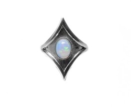 Antique Opal Ring Vintage opal ring 1 Ct opal Statement ring 925 Silver OpalRing - £40.80 GBP