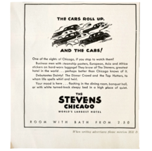 1936 The Stevens Chicago Hotel Advertisement Illinois World&#39;s Largest DWV10 - $24.99